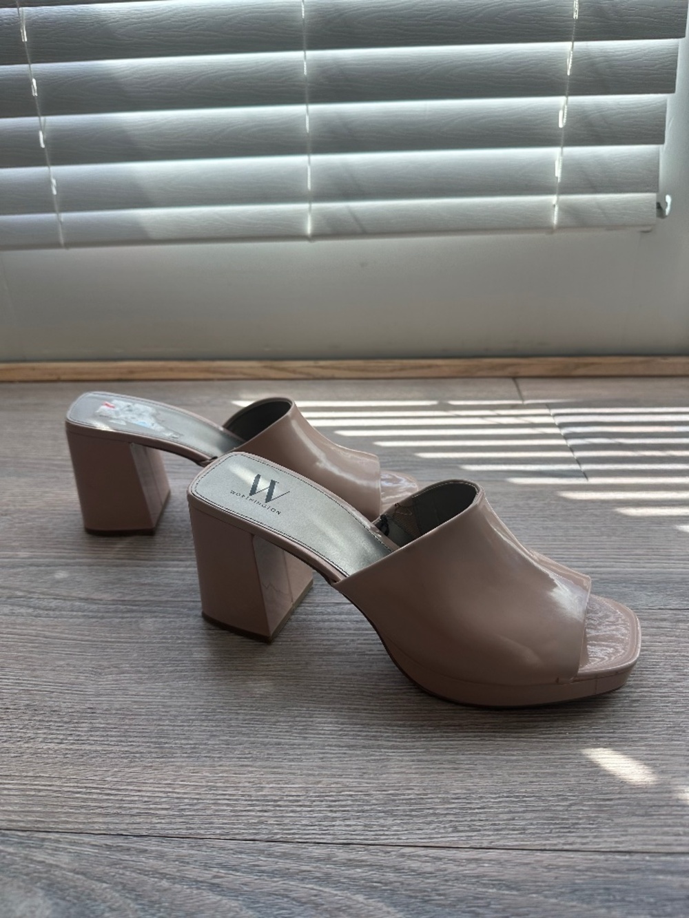 Worthington Nude Platform Mules